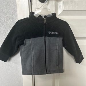 Columbia Sportwear - Baby Fleece Jacket Size 6-12m Black/grey.
